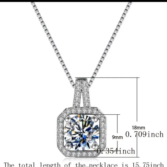 Crystal White Topaz Necklace - Picture 3 of 5